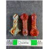 Image 1 : (3) Glass Smoking Pipes