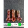 Image 1 : (3) Glass Smoking Pipes
