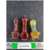 Image 1 : (3) Glass Smoking Pipes