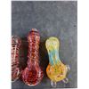 Image 3 : (3) Glass Smoking Pipes