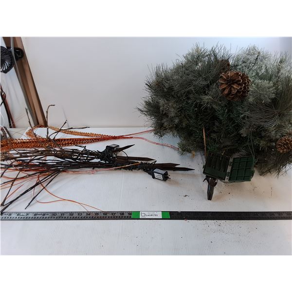 Festive Light Up Christmas Decorations 2 of 3 Power On - AS IS  -  PICK UP