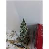 Image 7 : Christmas Lot - Small Chrismaas Tree Decor, Snowman and Santa Decorations, Foam Snowflakes, Christma