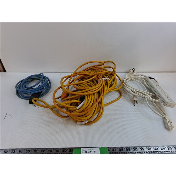 (2) Extension Cords And Power Bar