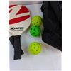 Image 3 : Pickleball Lot - (2) Paddles, (3) Balls, (1) Bag