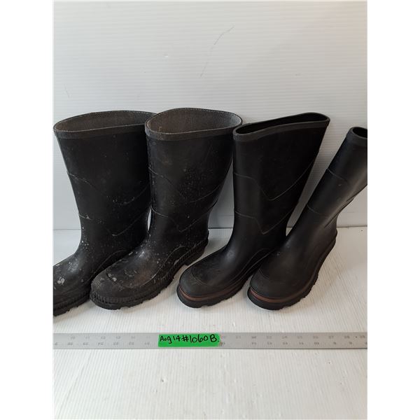 (2) Pairs Of Rubber Boots