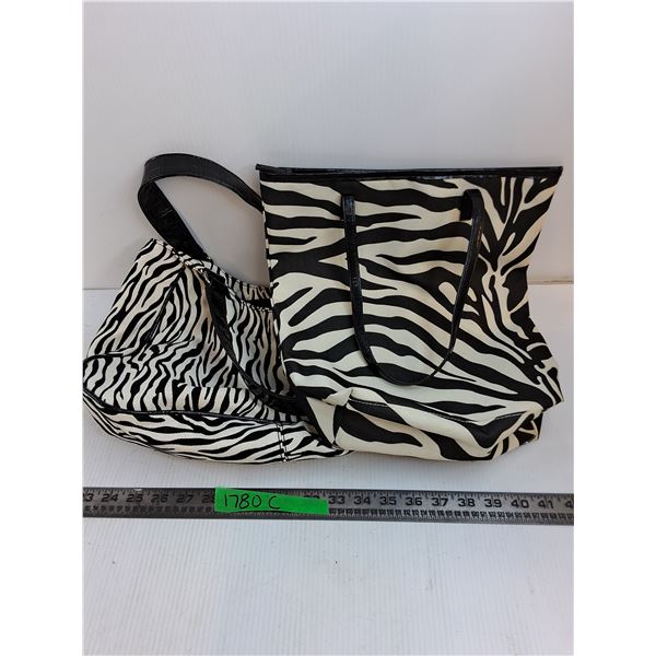 Zebra Hanbag And Shopping Bag