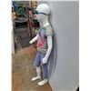 Image 4 : *Child Mannequin w/Articulating Arms - 60", Swimming Goggles, T Shirt, Pants - Size S, Cannot Ship