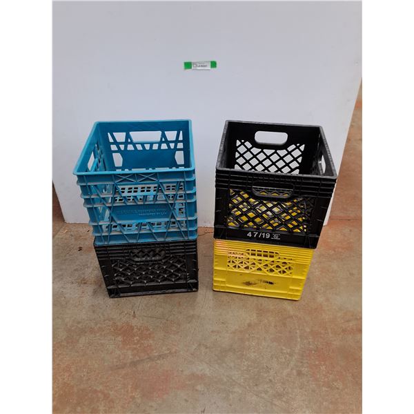 **(4) Milk Crates - Cannot Ship