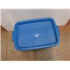Image 2 : **Rubbermaid Roughneck Plastic Tote with Lid - 21" x 15" x 16", Cannot Ship