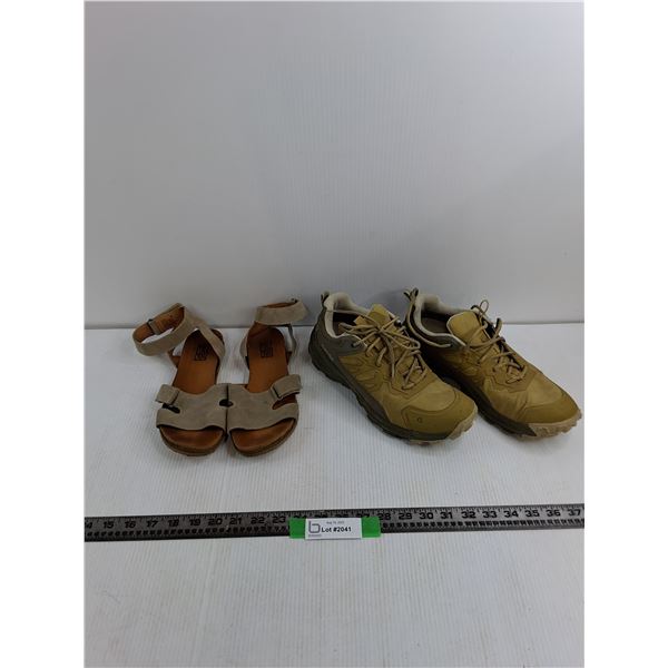 Mens Size 8 Oboz Brown Shoes, Size 38 European Miz Mooz Sandals
