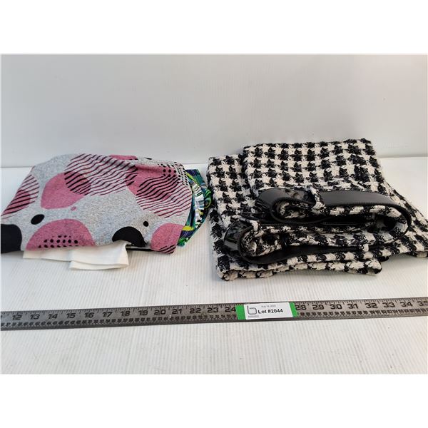 Paris, France , Modern Pink,  Tropical Womens Shirts, Soft Knitted Skirt 78% Polyester