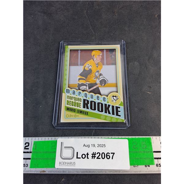 O Pee Chee Marquee Rookie Mario Lemieux Trading Hockey Card - Authenticity Not Guaranteed