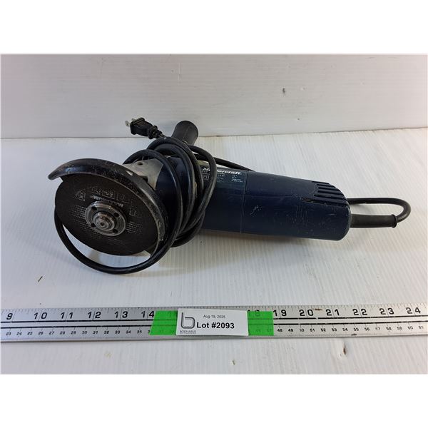 Mastercraft 4 1/2" Angle Grinder - Powers On, As Is