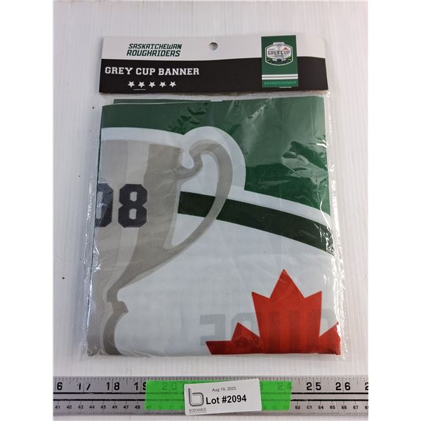 Saskatchewan Roughriders Grey Cup Banner - Sealed