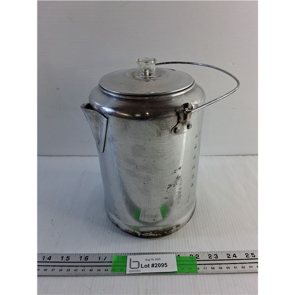 Vintage Aluminum Campfire Coffee Percolator