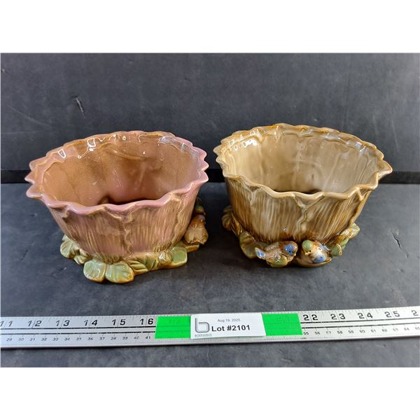 (2) Ceramic Planters