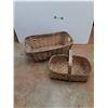 Image 1 : (2) Wicker Baskets 26" x 16" x 10" and 17" x 6" x 11"  -  PICK UP