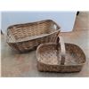 Image 2 : (2) Wicker Baskets 26" x 16" x 10" and 17" x 6" x 11"  -  PICK UP