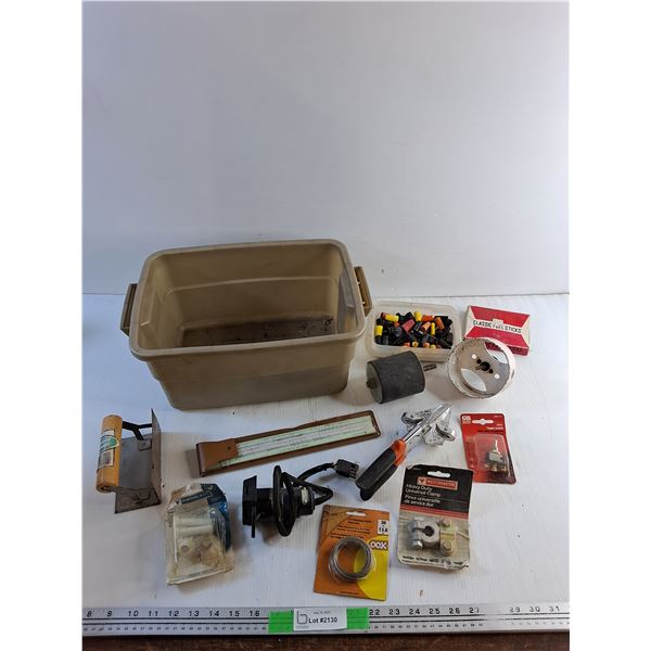 Toggle Switch, Heavy Duty Universal Clamp, Toilet Seat Hinge, Rotary Tool Bits, Container and Misc