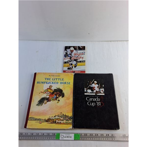 (3) Books - The Little Humpbacked Horse, Canada Cup 81 and Wayne Gretzky