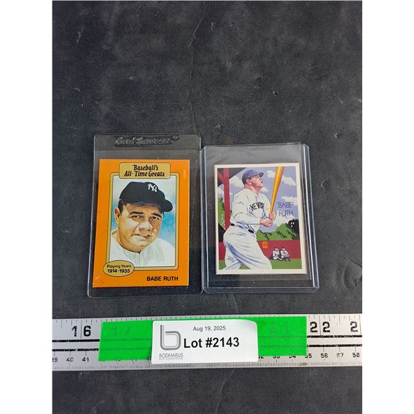 Vintage Babe Ruth Baseball Cards - Authenticity Not Guaranteed