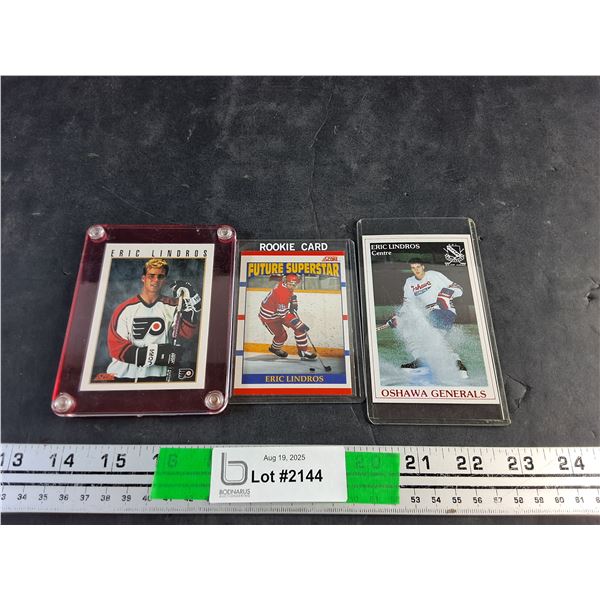 Vintage Eric Lindros Rookie Hockey Trading Cards - Authenticity Not Guaranteed