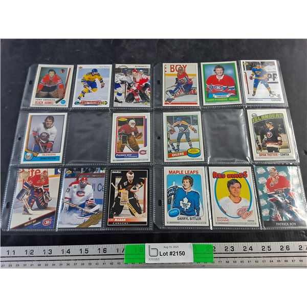 Various Hockey Trading Cards - O Pee Chee, Upper Deck and Pinnacle-Authenticity Not Guaranteed