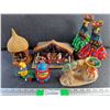 Image 1 : Bedouin Decor, Wind Up Toy, African Figures and Decorative Vase