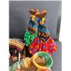 Image 5 : Bedouin Decor, Wind Up Toy, African Figures and Decorative Vase