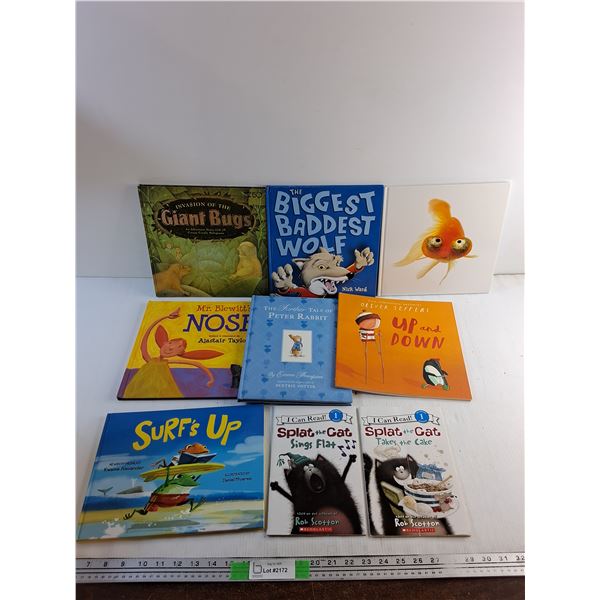 Various Kids Books - Up & Down, Giant Bugs and The Biggest Baddest Wolf