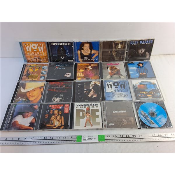 (20) Various Audio CDs - Wow Worship, Country Heat 3 and Martina McBride