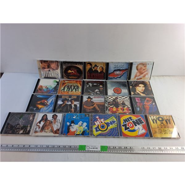 (21) Various Audio CDs - AC/DC, Music From Titanic and Roxette