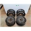 Image 1 : **(4) Steel Rims/Wheels/Steelies - R15, 5x112, Came from a Mercedes Benz W124  - CANNOT SHIP