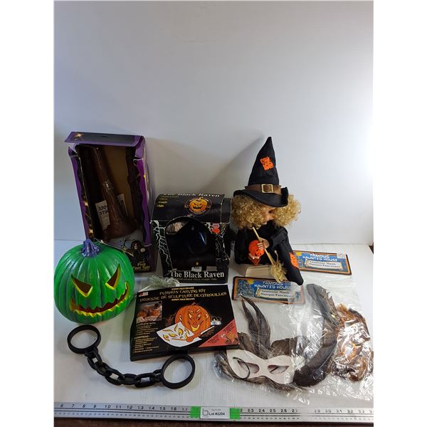 Halloween Decor, Pumpkin Carving Kit and Glamour Masks