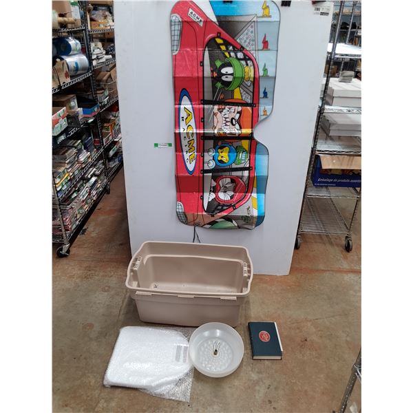 *Lamp Shade, Sun Windshield Protector, Toilet Seat, Plastic Tote - 31" x 14" x 19", Cannot Ship