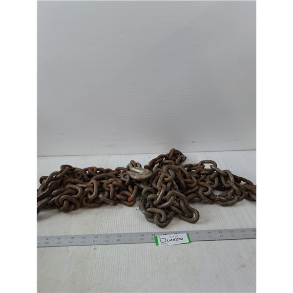 20ft ⅜" Chain With Hooks  -  PICK UP