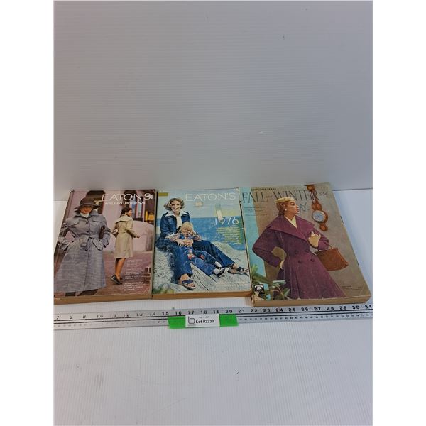 (3) Catalogs: Eatons (1974, 76 & 1954)