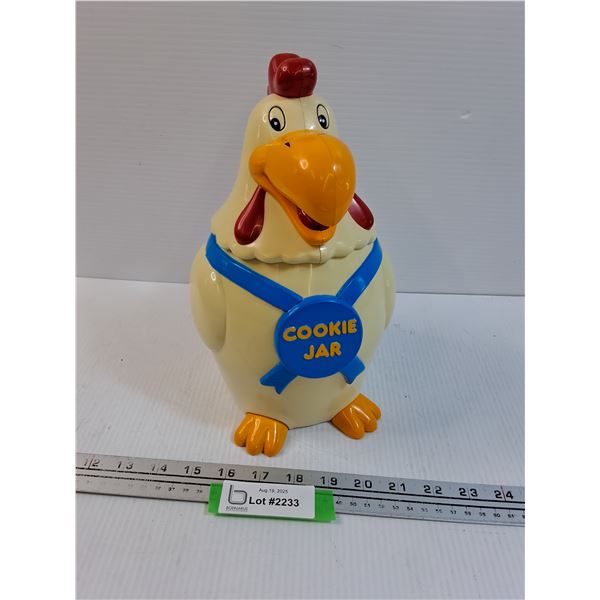 Crowing Rooster Cookie Jar - May Need Batteries- 11" Tall