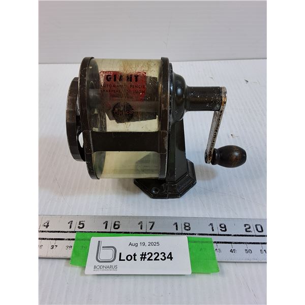 Vintage Giant Brand Pencil Sharpener