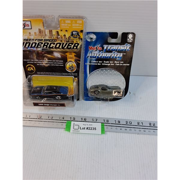 (2) Die Cast Vehicles: Undercover Dodge Charger & Chrysler Atlantic Concept Car
