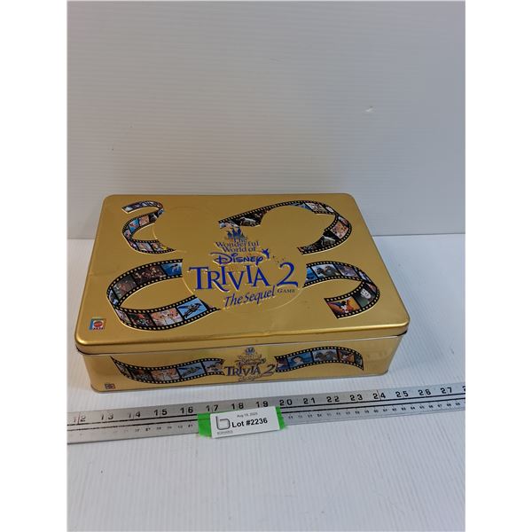Wonderful World of Disney Trivia 2 The Sequel Board Game - As Is