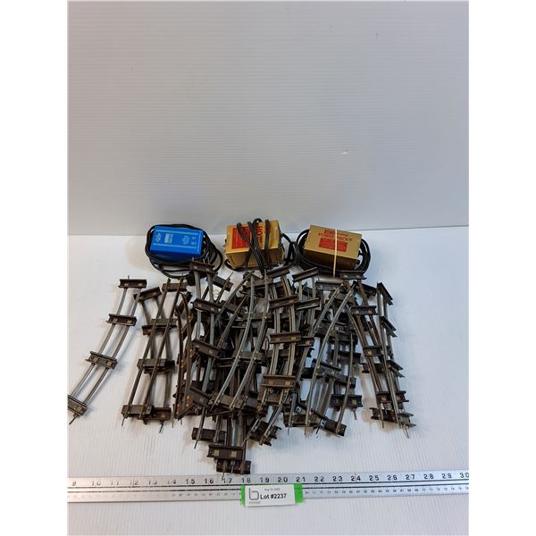 Train Track & (3) Power Packs (Electric) - As Is
