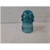 Image 2 : (2) Vintage Insulators-Hemingray No. 9 Aqua Blue-Green, Dominion 9 Insulators