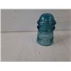 Image 3 : (2) Vintage Insulators-Hemingray No. 9 Aqua Blue-Green, Dominion 9 Insulators