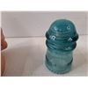 Image 4 : (2) Vintage Insulators-Hemingray No. 9 Aqua Blue-Green, Dominion 9 Insulators