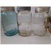 Image 4 : Vintage Glass Jar Lot - (15 Jars With Lids)