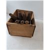 Image 3 : (8)Wooden Insulator Holders With Wood Crate