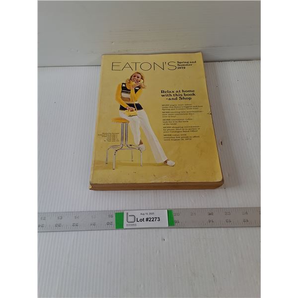 Vintage Eaton's Spring and Summer 1972 Shopping Catalogue Book