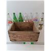 Image 1 : (7)Vintage Pop Bottles With Lobster Crate
