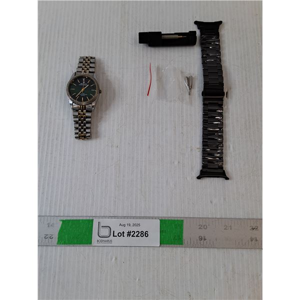 Rolex Oyster Perpetual Water Resist Quartz Watch CANNOT AUTHENTICATE, Apple Watch Band With Tools